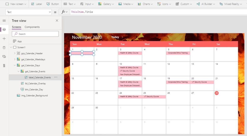 Make A Calendar In Power Apps Part 2