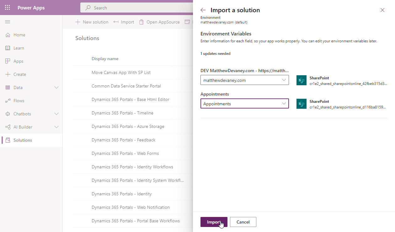 Simplify Importing & Exporting Power Apps With Datasource Environment ...