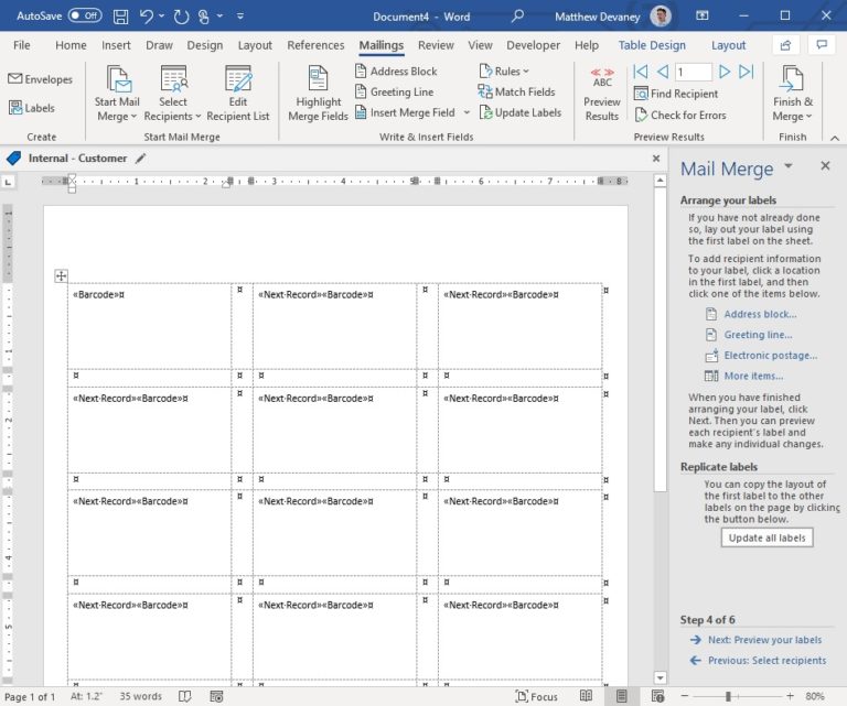 Print Barcodes From A SharePoint List - Matthew Devaney