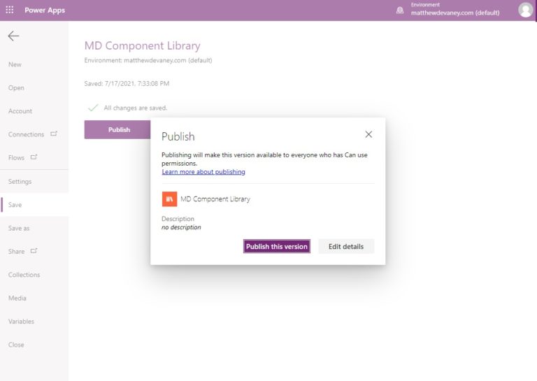 Make A Power Apps Component Library To Share And Reuse Components