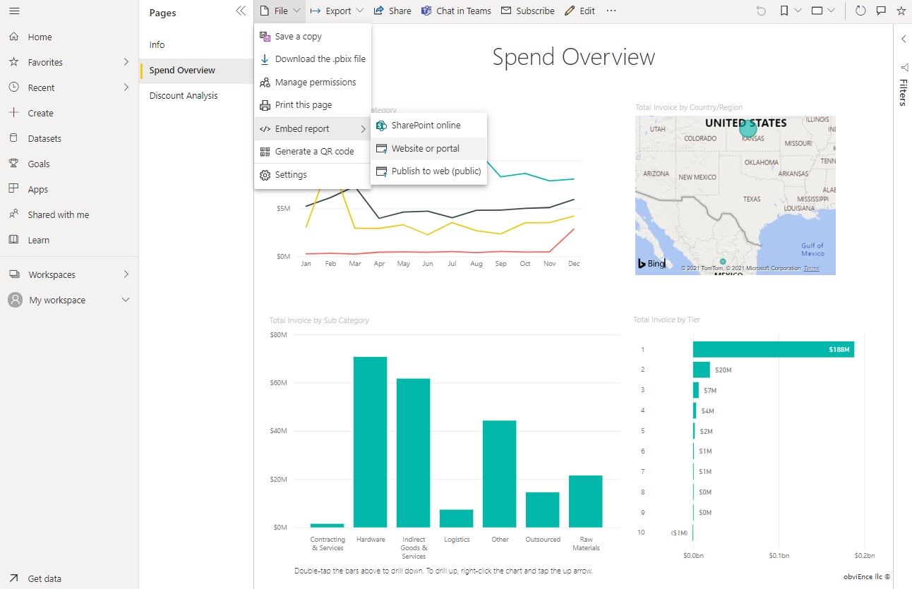 Interactive Charts & Reports With Power BI Tiles In Power Apps