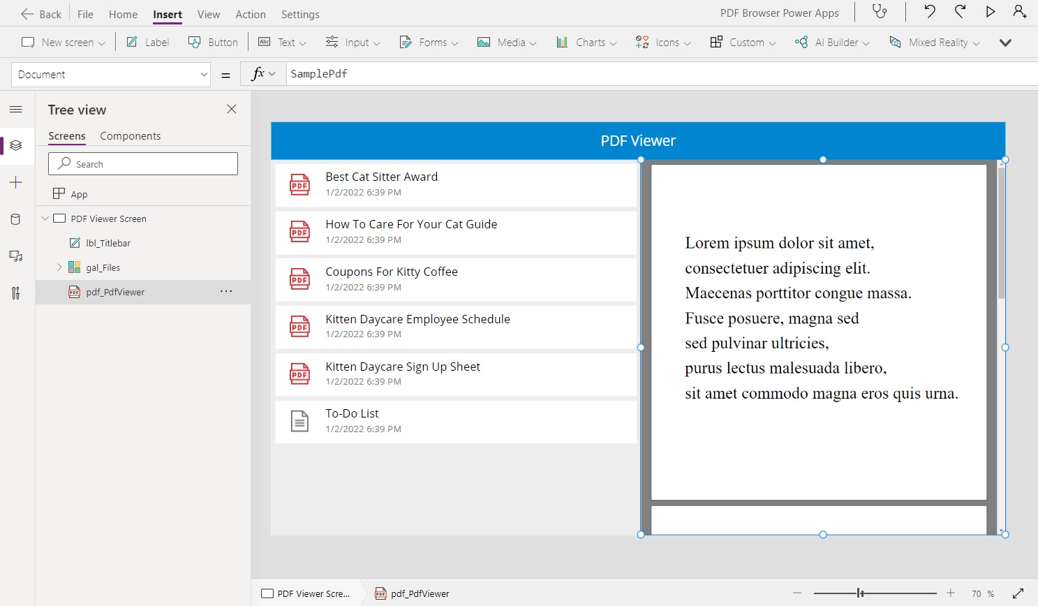 Power Apps View A PDF Stored In A SharePoint Document Library