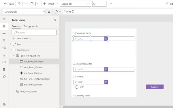 Power Apps Dynamic Forms - Generate Forms From Question List