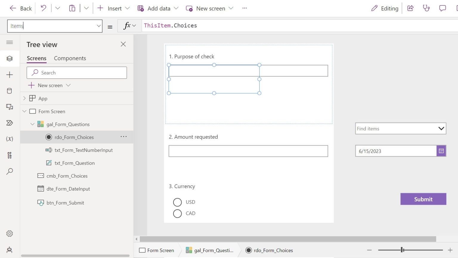 Power Apps Dynamic Forms - Generate Forms From Question List